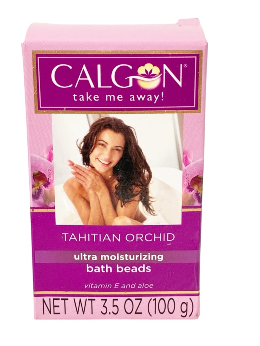 CALGON TAKE ME AWAY Tahitian Orchid Ultra Moisturizing Bath Beads NEW